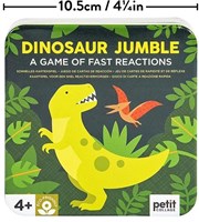 Petit Collage dinosaur card game in metal tin - thinking game-2