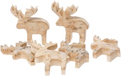 Eduplay wooden toy Nature wood slices moose set of 6 pieces