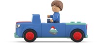 Toddys toy car Mio Mounty with movable figure and flywheel motor
