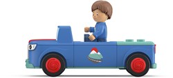 Toddys toy car Mio Mounty with movable figure and flywheel motor