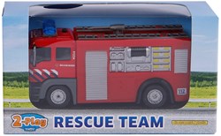 Fire truck toy die-cast pull-back with light and sound - 2-Play