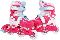 Inline skates pink adjustable kids skates size 26-29 hardboot