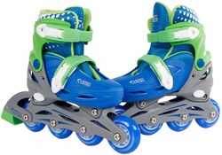 Inline skates blue adjustable kids skates size 30-33 hardboot
