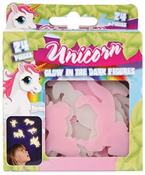 Glow in the dark unicorns - 24 pieces - wall decoration kids room