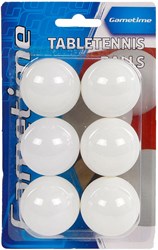 Table tennis balls ping pong set 6 pieces white plastic for kids