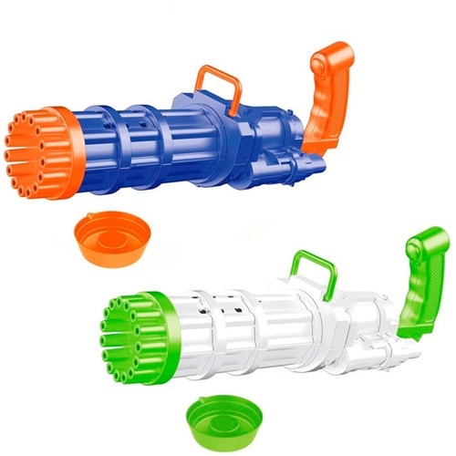 Bubble gun toy Sun Fun 19cm with bubbles - colorful outdoor fun-2