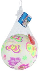 Ball with butterflies on cord - colorful outdoor toy fun, 21cm