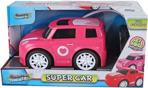 Remote control car Roadstar RC pink toy car 27Mhz 13.5cm