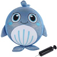 Inflatable animal toy with pump 30cm - colourful plastic-2