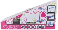 3-wheel kids scooter adjustable handlebar Abec 7 pink aluminium
