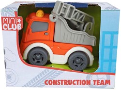 Construction vehicle toy Mini Club free wheel plastic 8cm multi color