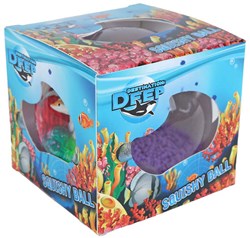 Ocean ball toy transparent with sea animals 9cm anti-stress