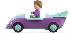 Toddys toy car Jim Jumpy with movable figure and flywheel motor