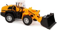 Die-Cast shovel construction vehicle pullback 16 cm yellow toy-2