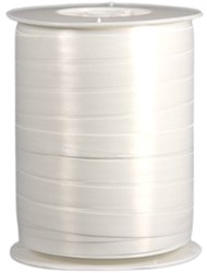 Twisk white gift ribbon 500 meters - curling polyband 5 mm wide