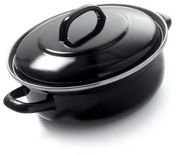 BK casserole Fortalit 36 cm induction enamelled steel black