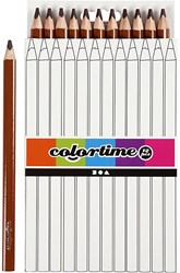 Creativ Company jumbo coloured pencils brown set - triangular grip 12 pcs