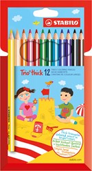 Stabilo colored pencils Trio Thick - triangular and extra thick - 12 colors