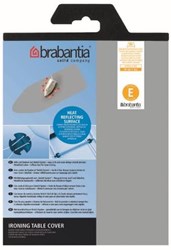 Brabantia ironing board cover E cotton 135x49 cm metallic grey