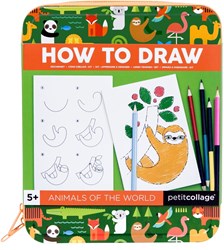 PETIT COLLAGE craft kit animals on the go - creative travel fun