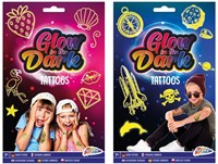 Creative Craft Group Glow in the Dark Tattoos - Blue - Kids Toy