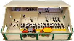 Kids GLOBE barn farm toy wood scale 1-32 cows playset