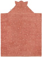 Trixie baby hooded towel 75x75cm Mrs. Cat organic cotton pink-2