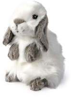 Living Nature plush bunny grey with lop ears - cuddly toy-2