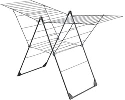 Metaltex drying rack Vento black 30 meters adjustable 110x177x66 cm