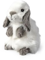 Living Nature plush bunny grey with lop ears - cuddly toy