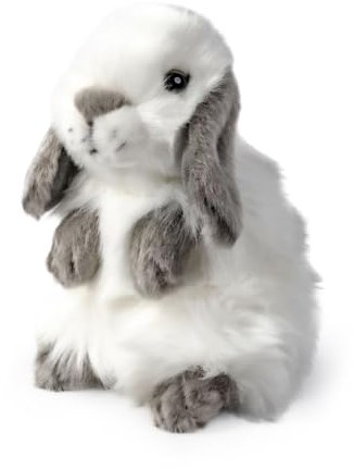 Living Nature plush bunny grey with lop ears - cuddly toy