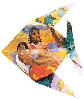 Fridolin origami toy Gauguin fish cardboard creative-2