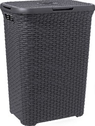 Curver laundry box 60 litre anthracite - Style plastic laundry basket