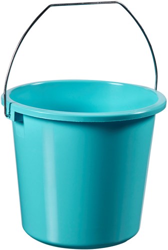 Curver bucket plastic 5L molokai blue with steel handle