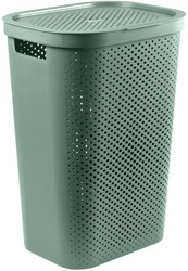 Curver laundry box Infinity dots 60L green - recycled plastic