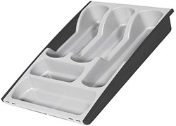 Curver cutlery tray adjustable light grey anthracite - practical organizer