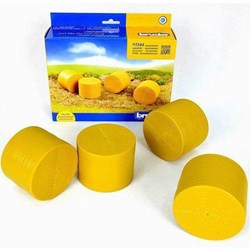 Bruder Farm Accessories Hay Bales Claas Rollant Round - 4 pieces