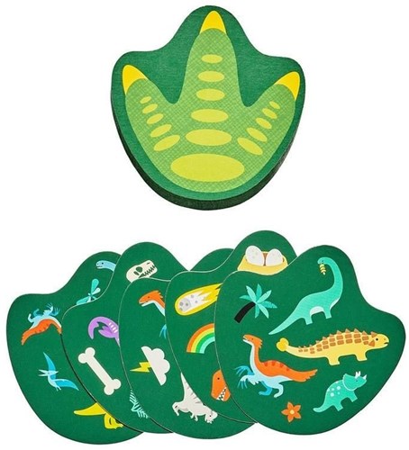 Petit Collage dinosaur card game in metal tin - thinking game-3