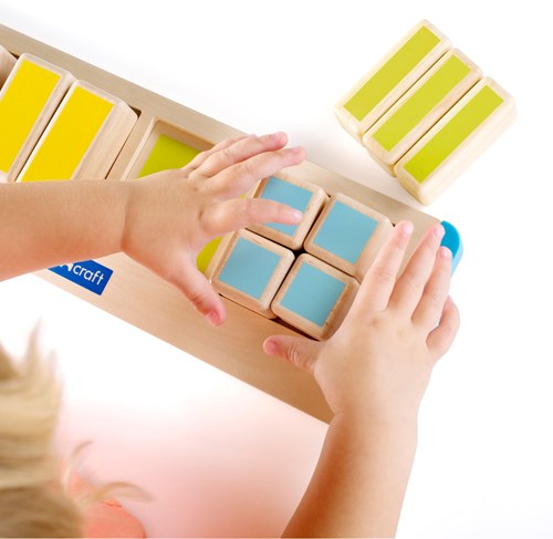 Guidecraft educational toy square fractions wooden game for kids-2