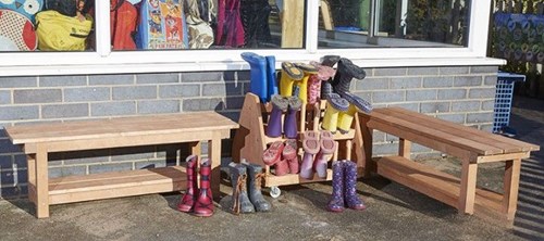 Cosy Outdoor Shoe Benches (2pk) - 33033