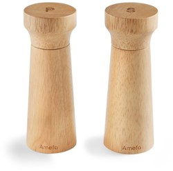 Amefa pepper and salt mill set wood 15 cm - modern kitchenware