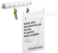 Brabantia retractable clothesline 22 meter white - space-saving drying rack-3