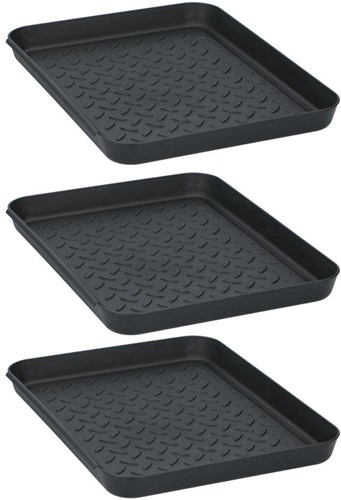 Multi drip tray shoe set - plastic storage box blue 3 pieces-2