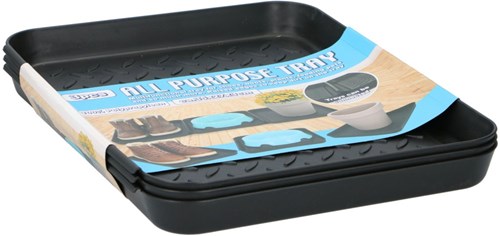 Multi drip tray shoe set - plastic storage box blue 3 pieces