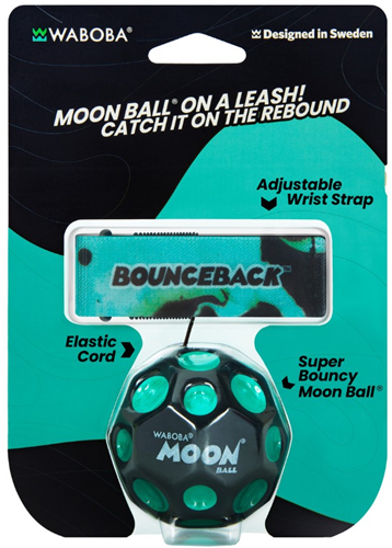 Waboba bounce toy Bounceback - Black - 63mm for kids