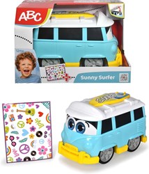 Dickie toy bus Sunny Surfer 25 cm with stickers - Volkswagen van