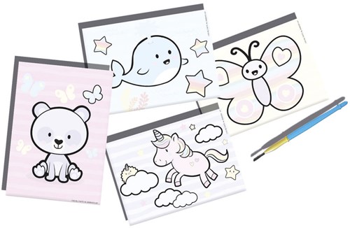 Ses water colouring fantasy animals craft set for kids-2
