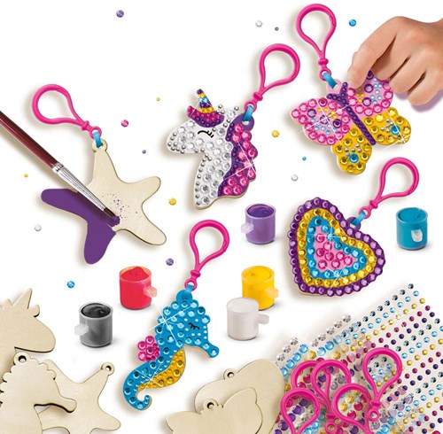 Ses Diamond painting wooden keychain craft set - creative toy-3
