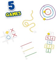 Ses sidewalk chalk games 5-in-1 creative outdoor play set with colors-3