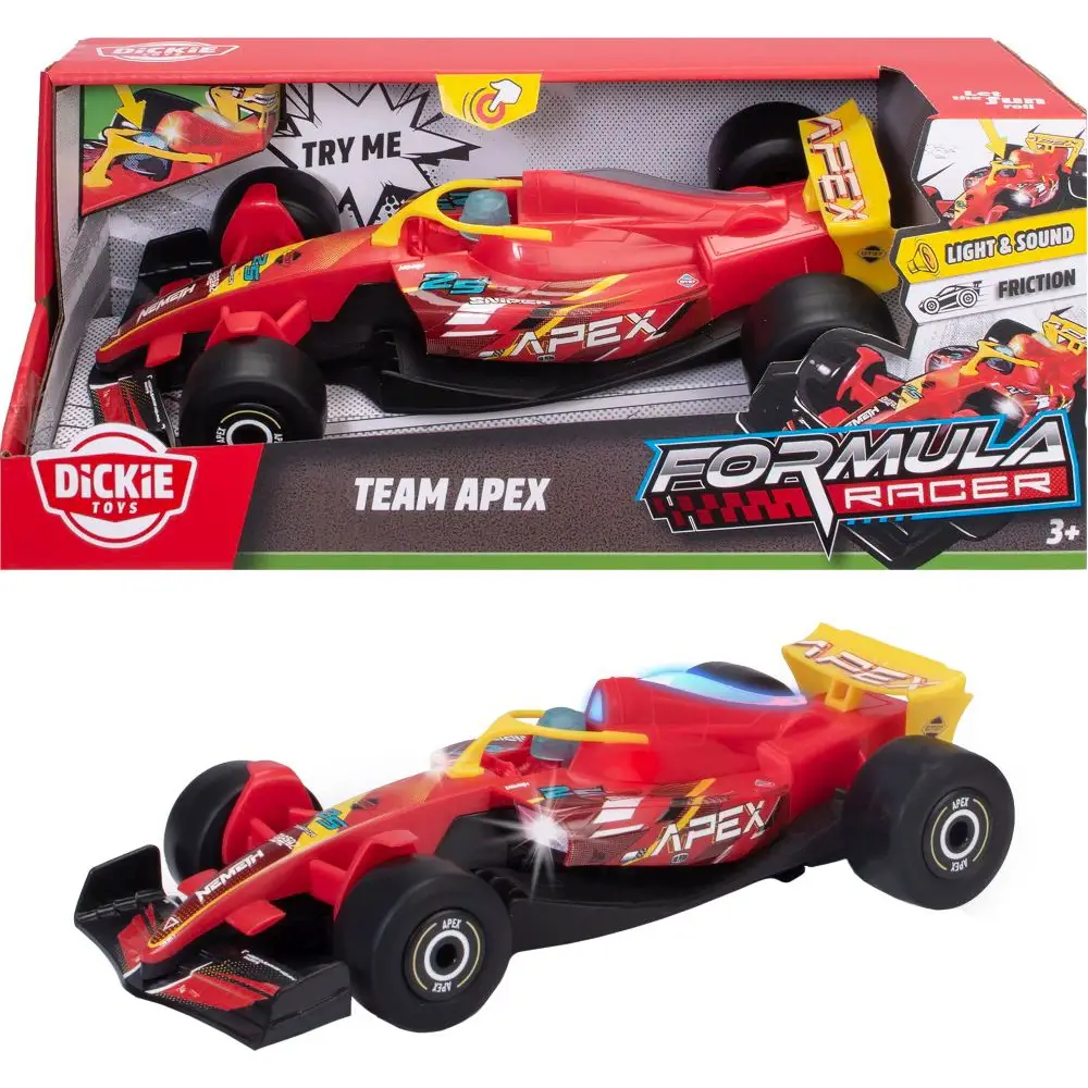 Dickie toy car Formula Racer Team APEX with light and sound